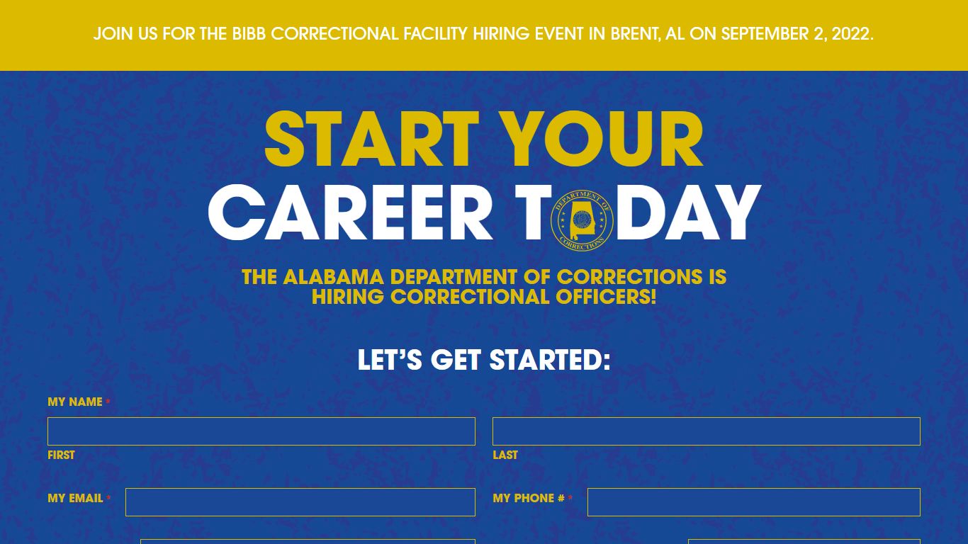 Alabama Department of Corrections Jobs